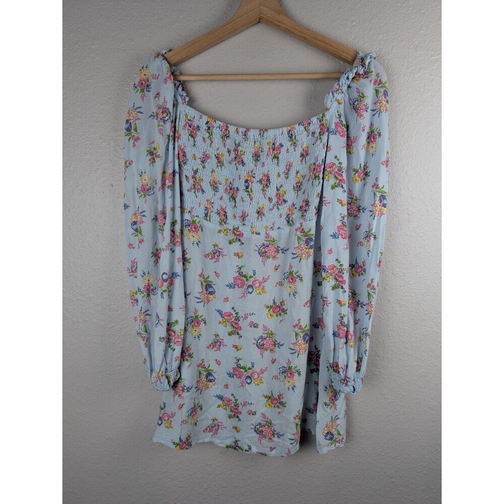 Faithful‎ The Brand Juliette Blue Floral Mini Dress Size 2